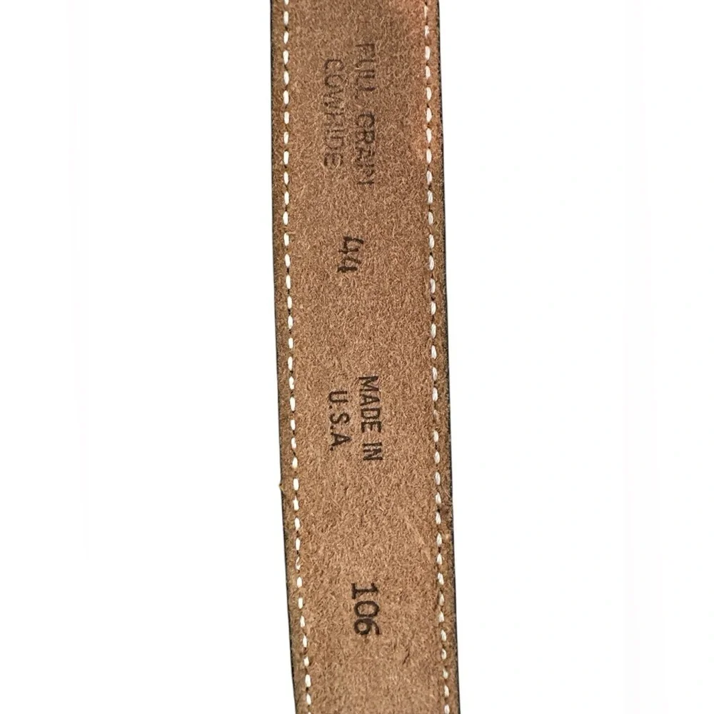 EMBOSSED WESTERN MENS LEATHER BLK COWHIDE COWBOY BELT FLORAL ROPING ZIP MADE USA